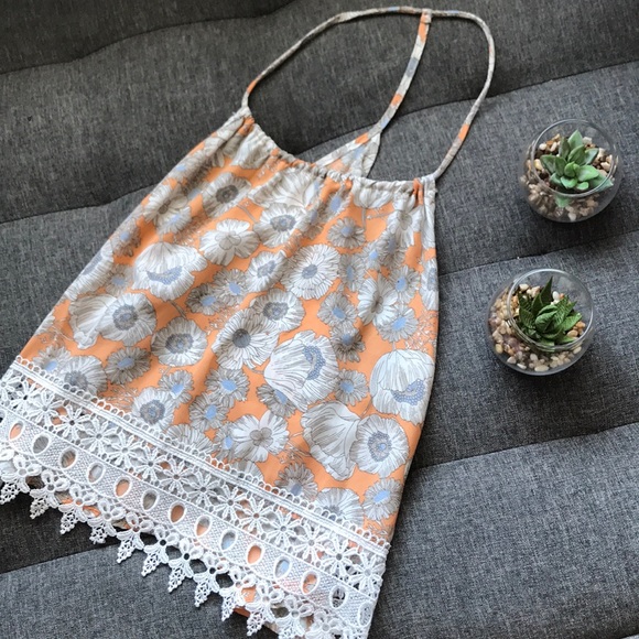 Peppermint Tops - Orange Floral Top